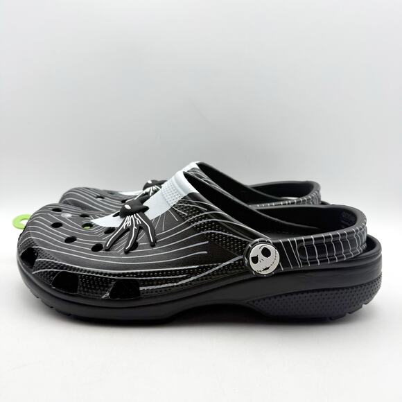Crocs Classic Clog Mens 10 Jack Skellington Nightmare Before Christmas Black NWT main image 7